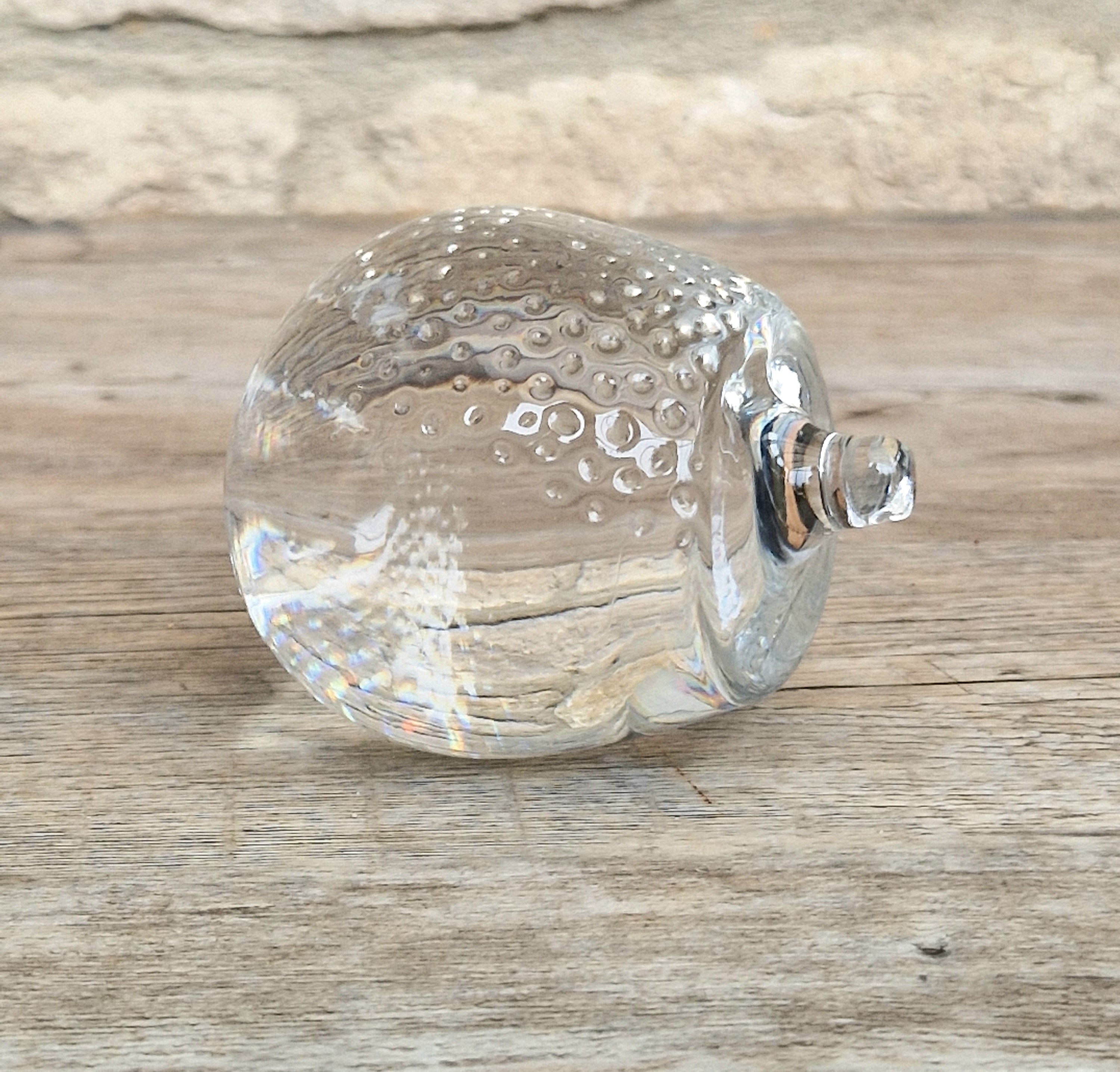 Holmegaard Art Glass Hedgehog Figurine Ornament Rare Mid Century Vintage Denmark