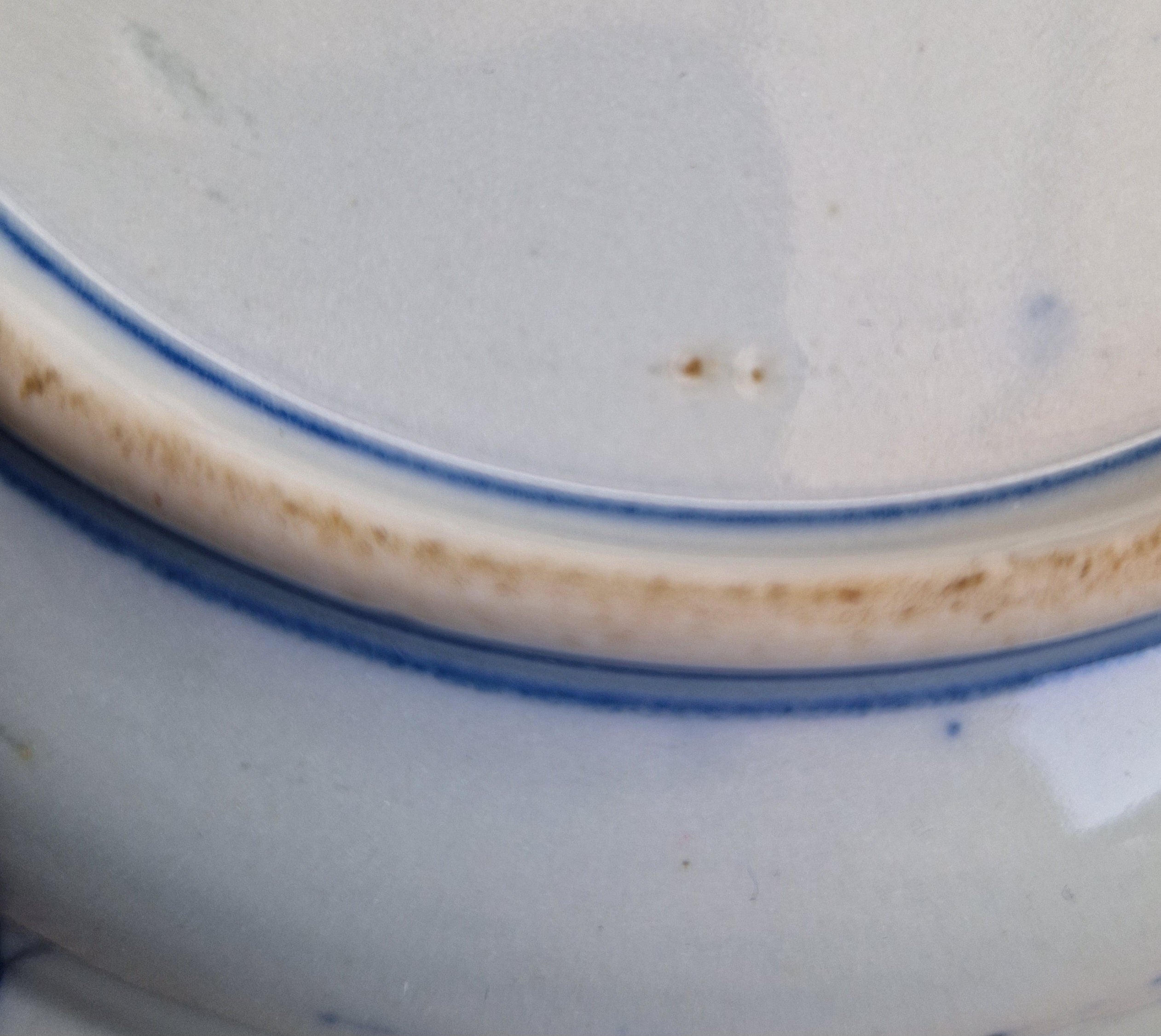Japanese Ceramic Namasu-Zara Dish Blue & White Arita Edo 'Scholar's Retreat' Kraak Style Rare Antique