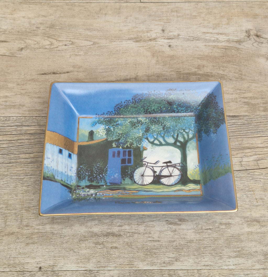Vintage Goebel Rosina Wachtmeister Ceramic Art Tray 'Unter Der Linde'