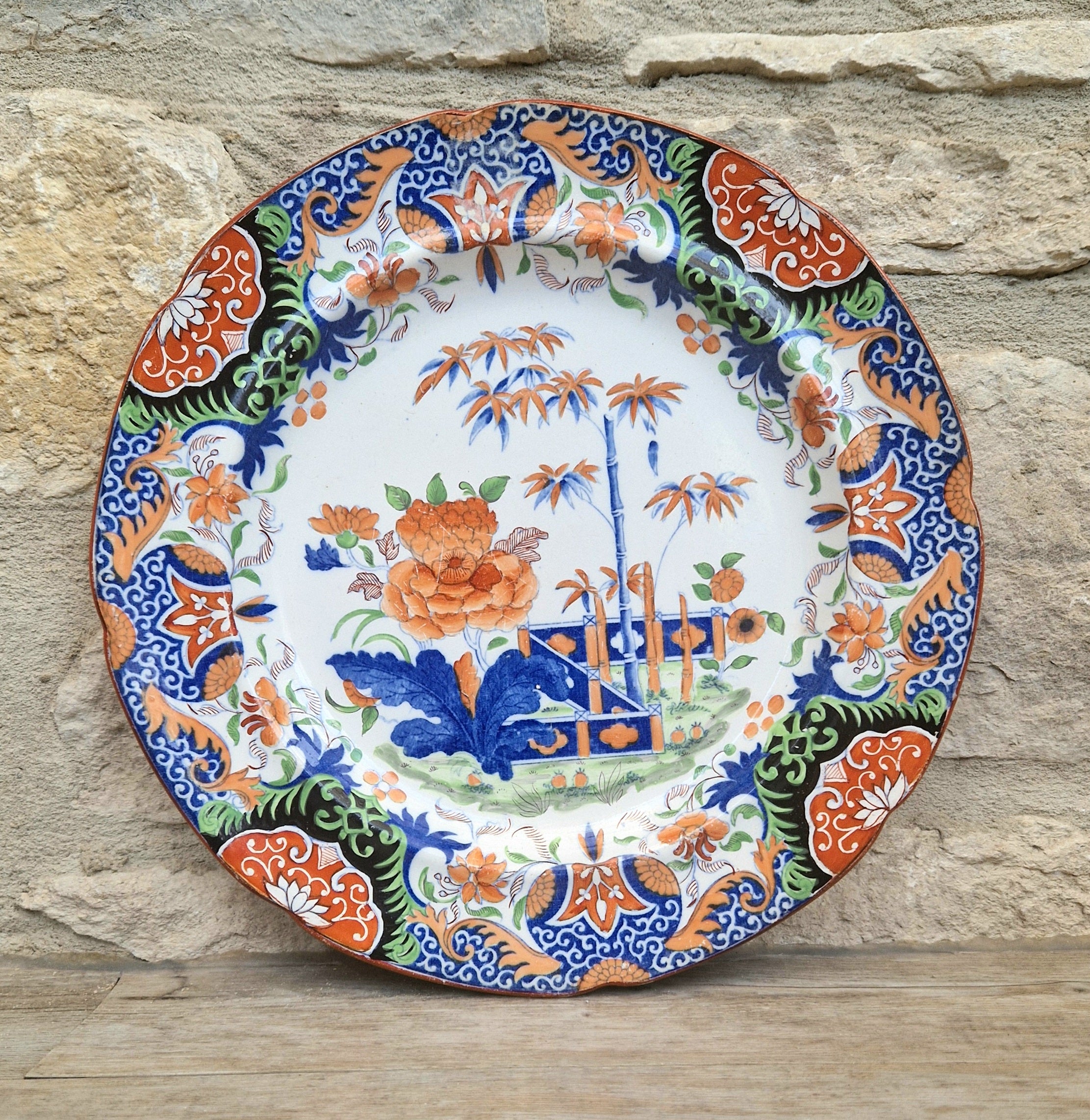 Rare Antique Mason’s Ironstone Imari Pattern Plate, Circa 1820 Georgian Staffordshire Pottery, Excellent Display Condition