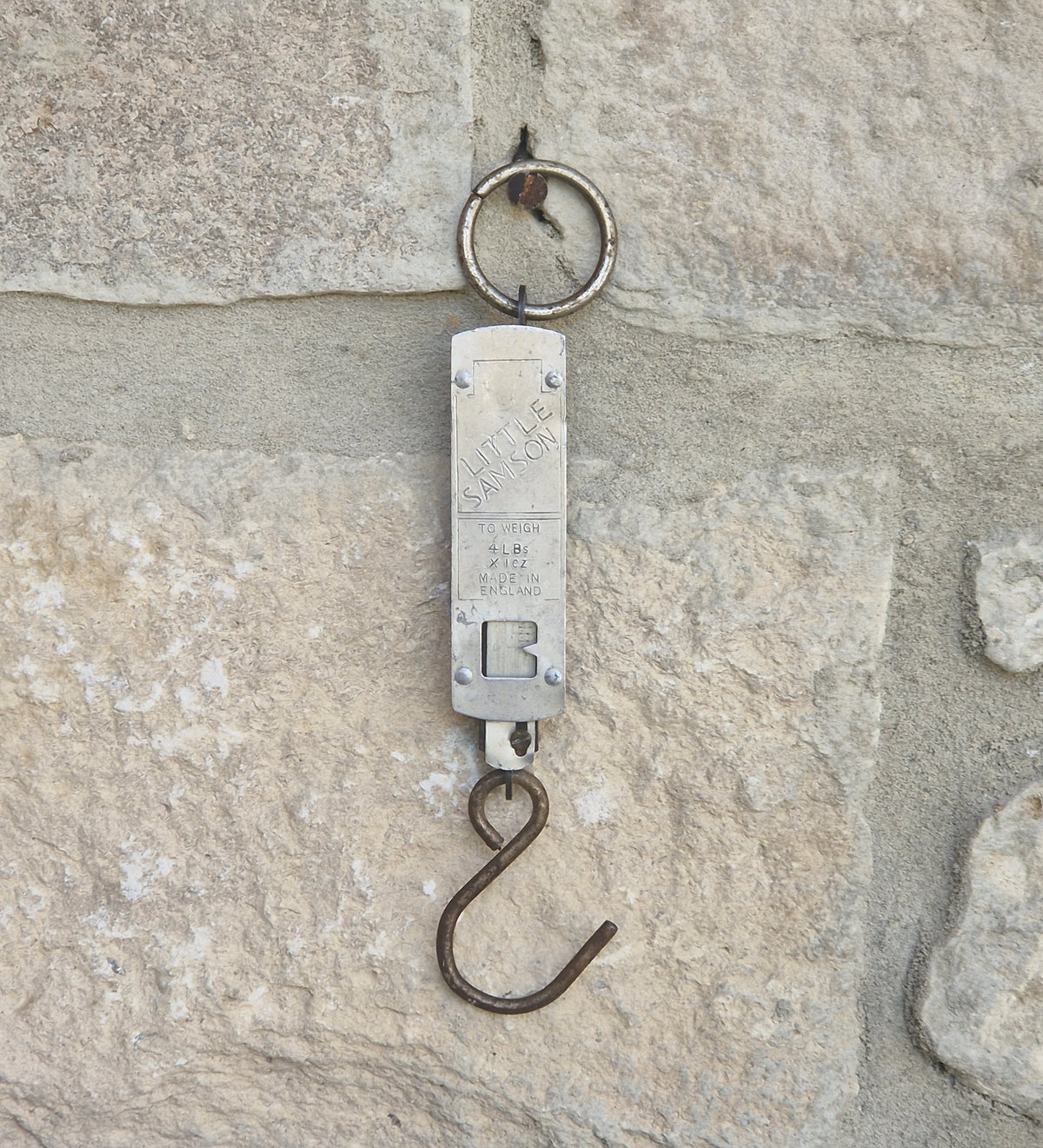 Vintage Salter Little Samson Pocket Scale Hanging Spring Balance Fishing Scales Made England