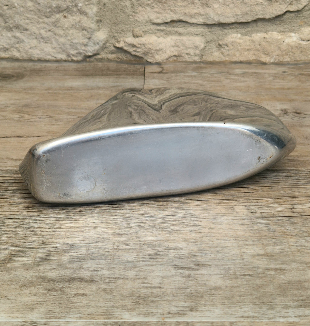 Vintage Hoselton Sailboat Stylised Aluminium Sculpture Signed Minimalist Nautical Decor