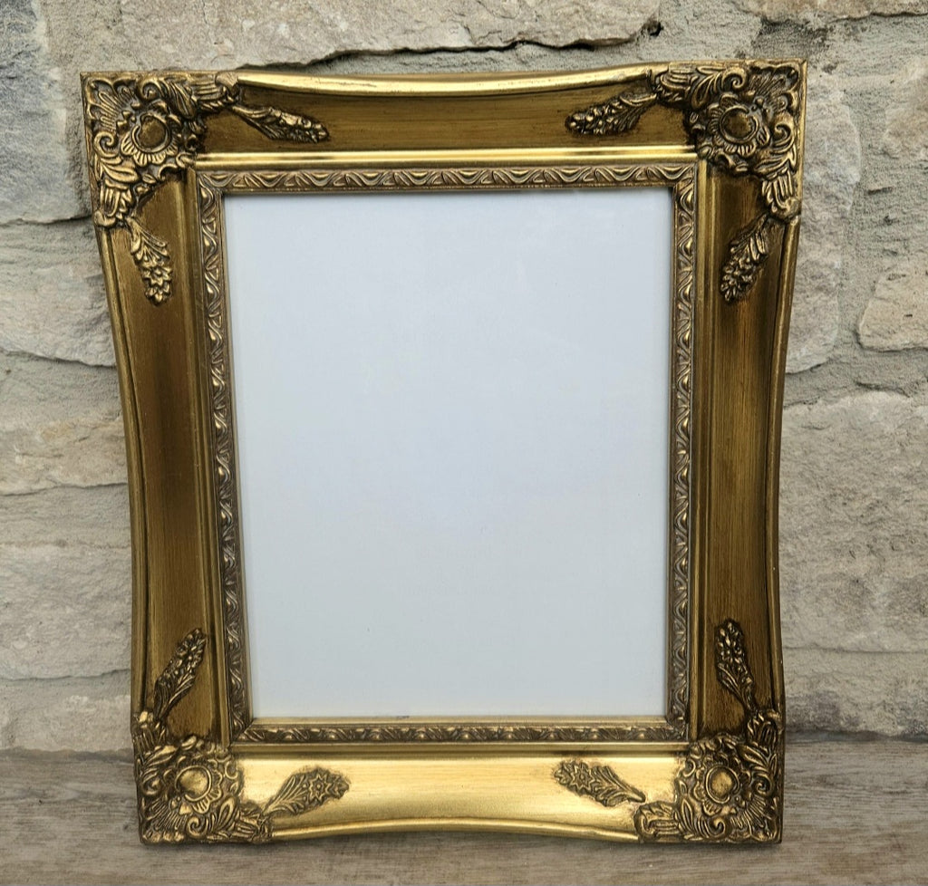 Vintage Gold Baroque Ornate Wall Picture Frame Wood For Picture 10" X 8"