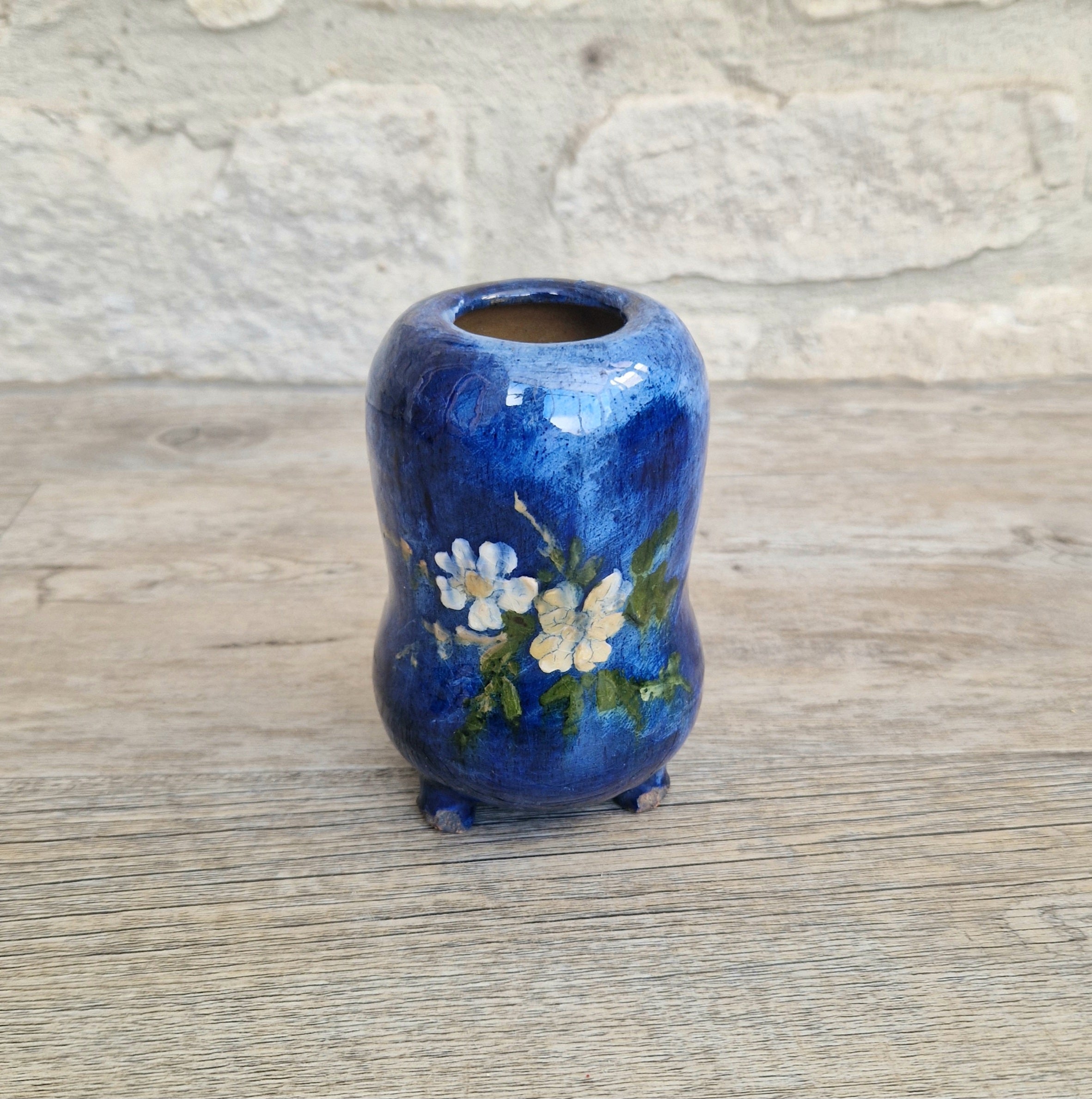 Haviland & Co. Limoges Babotine Floral Vase: Edouard Girard, 1875