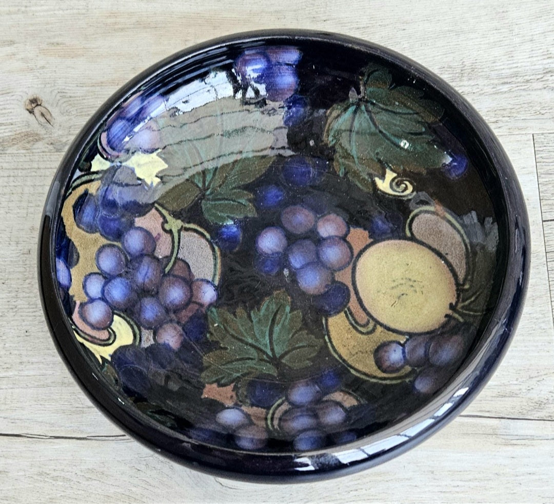 Arts & Crafts Low Fruit Bowl Still Life Fruit Antique Made in England