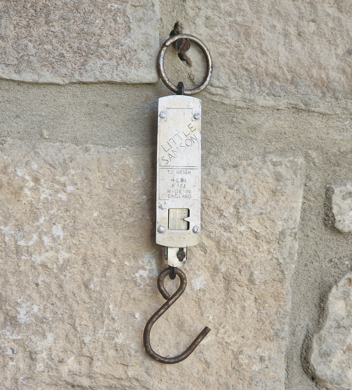 Vintage Salter Little Samson Pocket Scale Hanging Spring Balance Fishing Scales Made England
