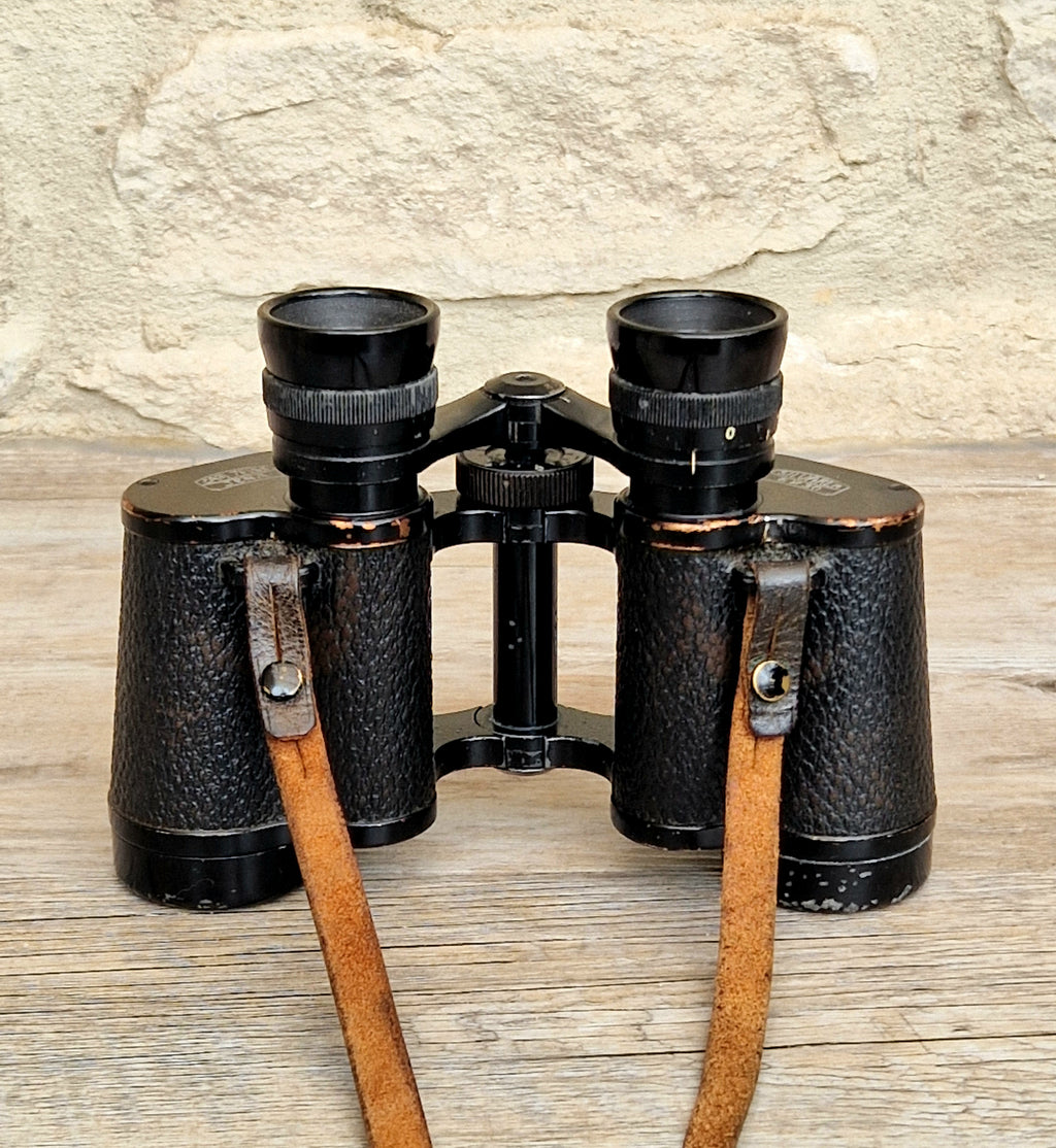 Vintage 1936 Carl Zeiss Jena Silvarem 6x30 Binoculars Coated Optics Fully Functional