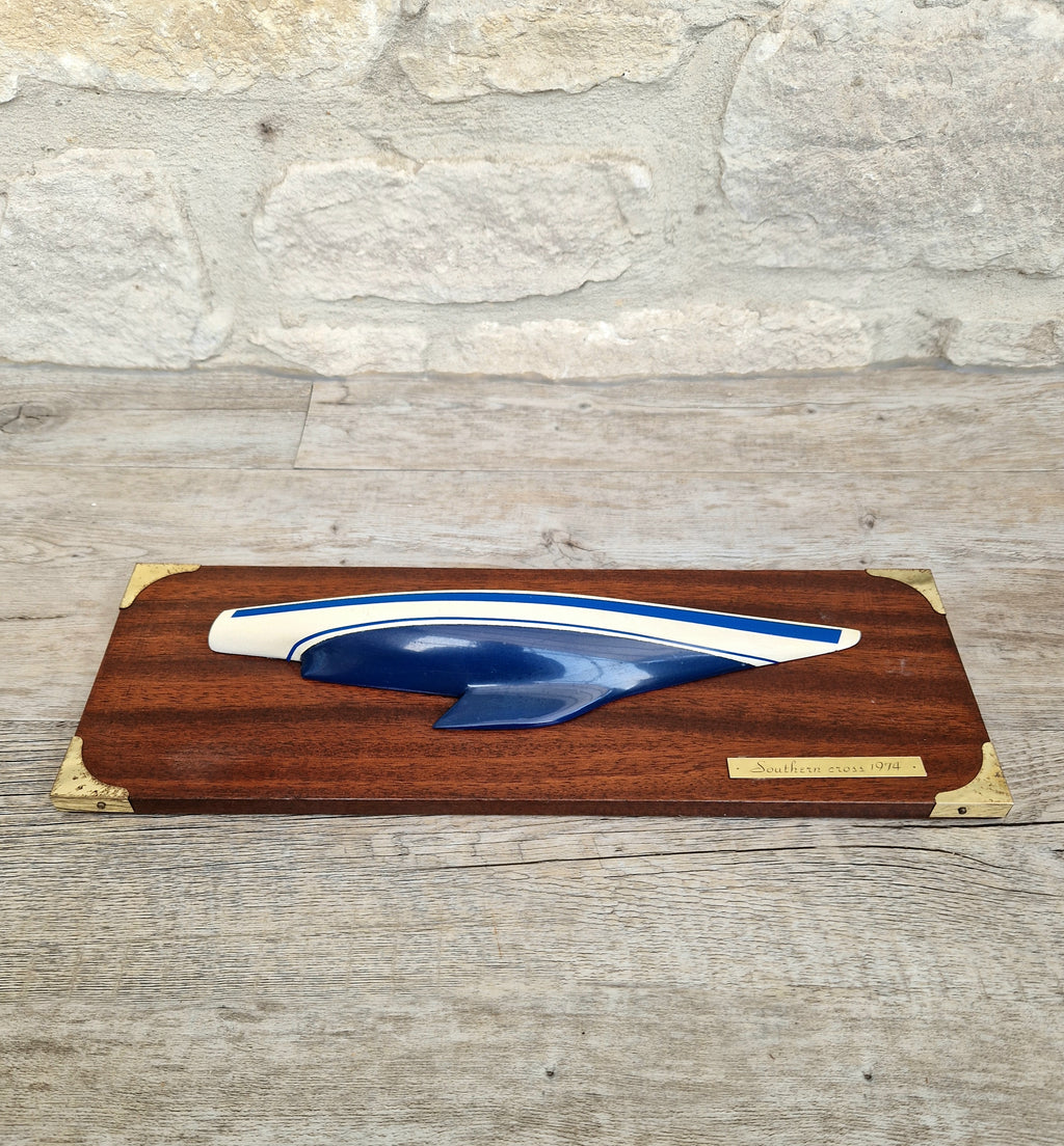 Vintage Limited Edition No 249 Southern Cross 1974 America’s Cup Yacht Half Hull Plaque