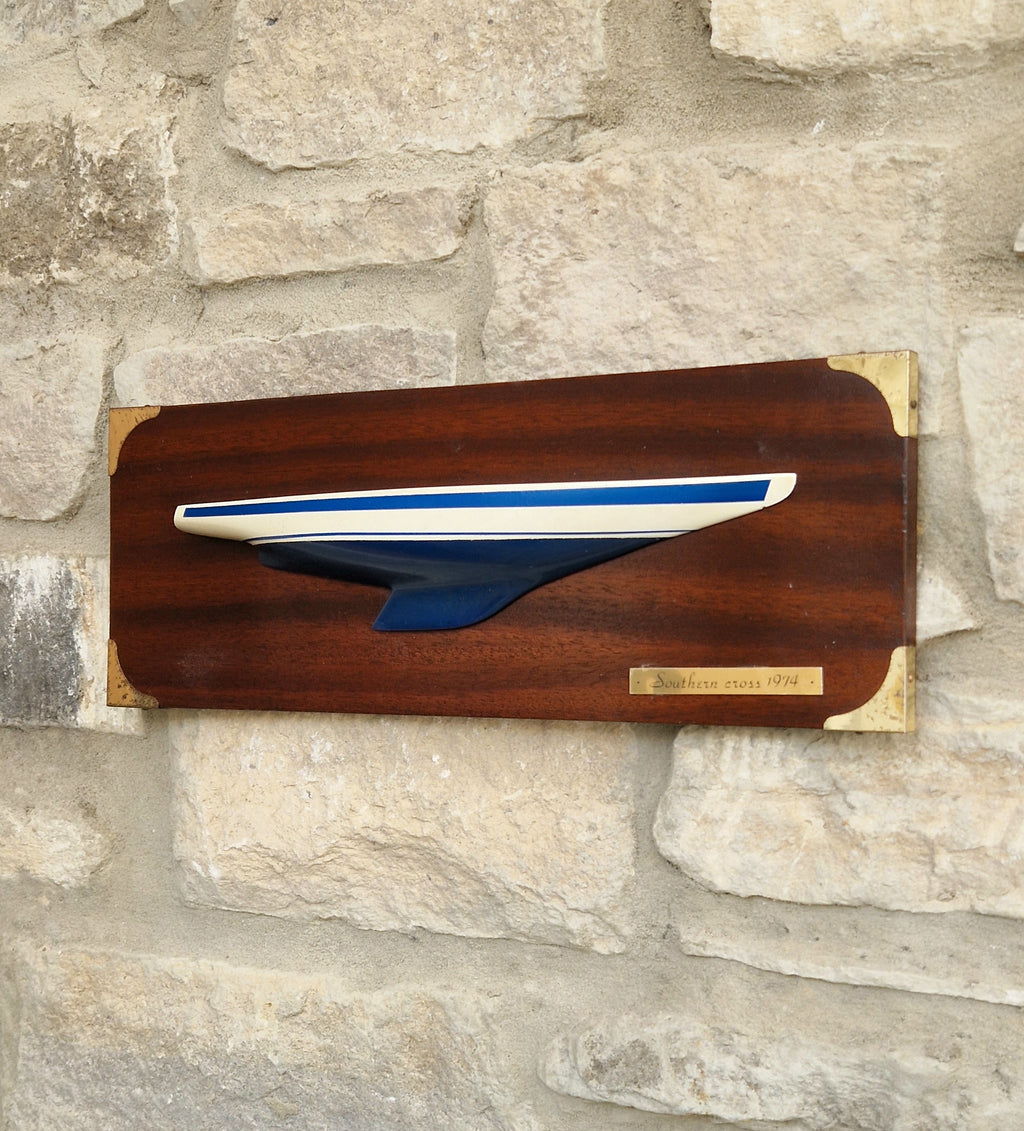 Vintage Limited Edition No 249 Southern Cross 1974 America’s Cup Yacht Half Hull Plaque