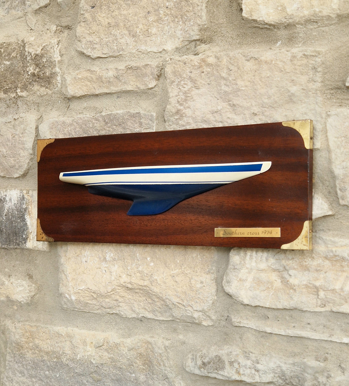Vintage Limited Edition No 249 Southern Cross 1974 America’s Cup Yacht Half Hull Plaque