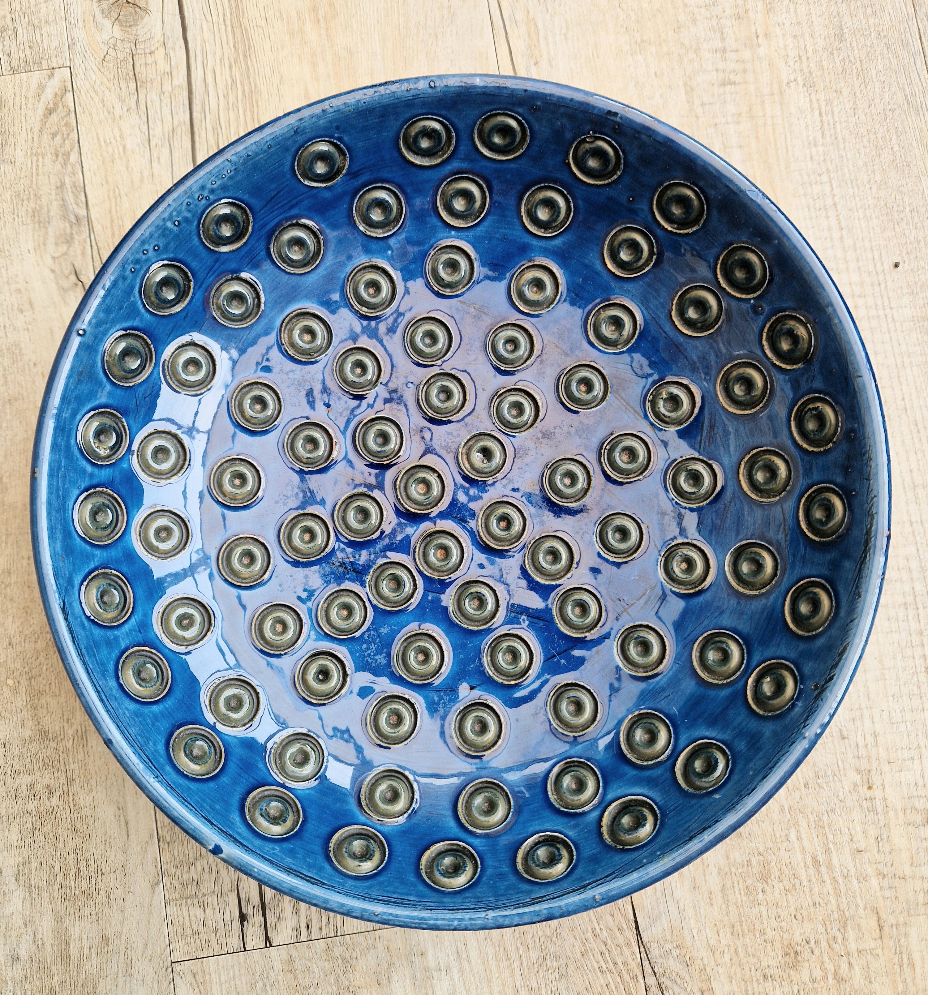 Bitossi for Rosenthal Netter: Mid-Century Blue Ceramic Bowl by Aldo Londi