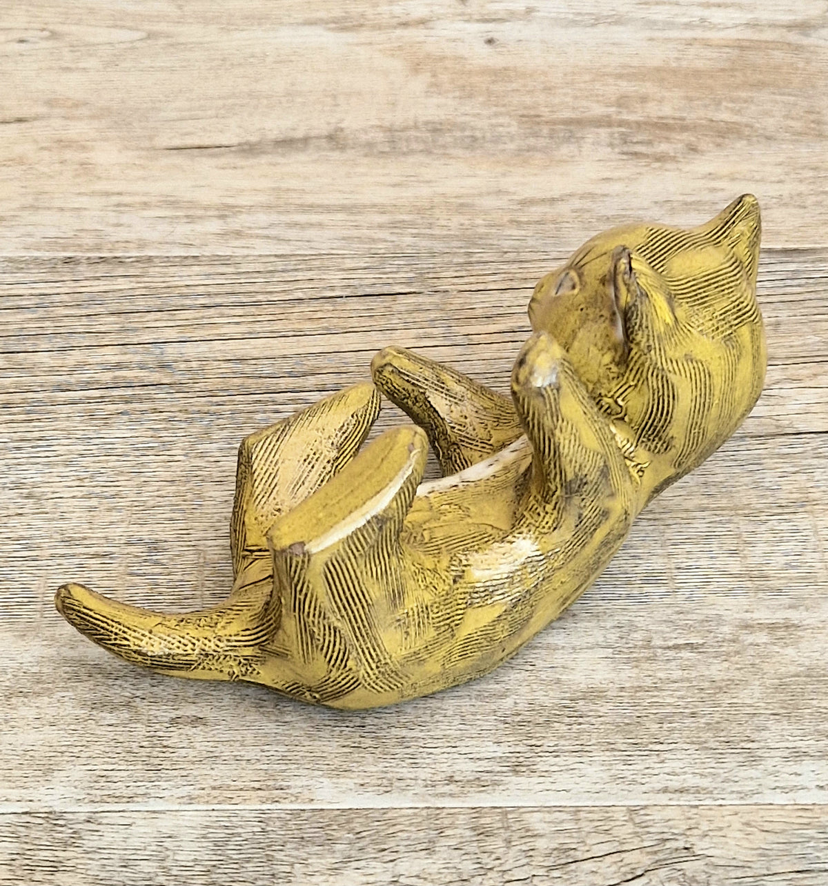 Vintage Mid-Century Upsala Ekeby Swedish Pottery Cat Figurine By Dorothy Clough 1956-67.