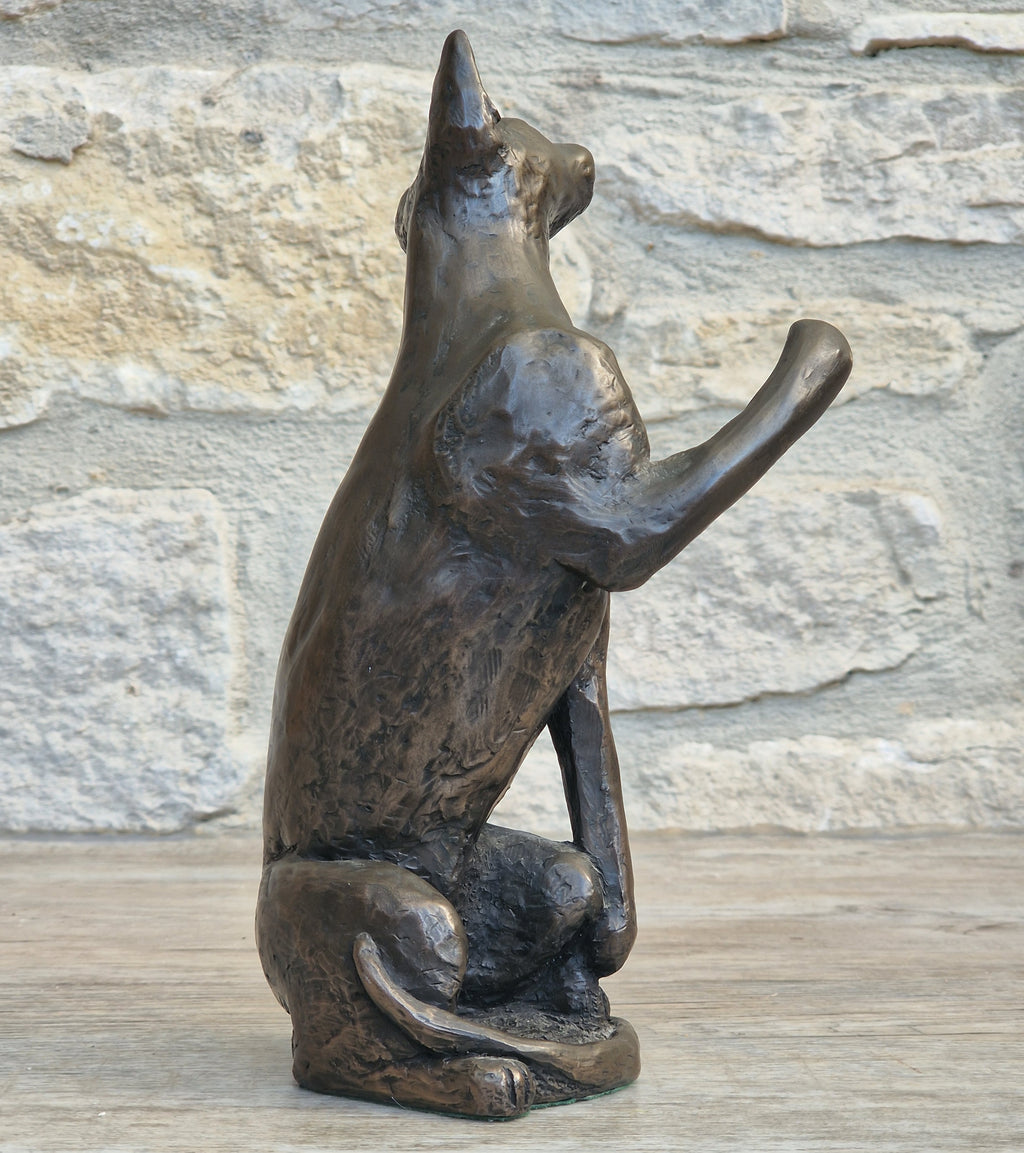 Rare Paul Jenkins Frith Sculpture Tango Cat Cold Cast Bronze Figurine 21cm Perfect Condition