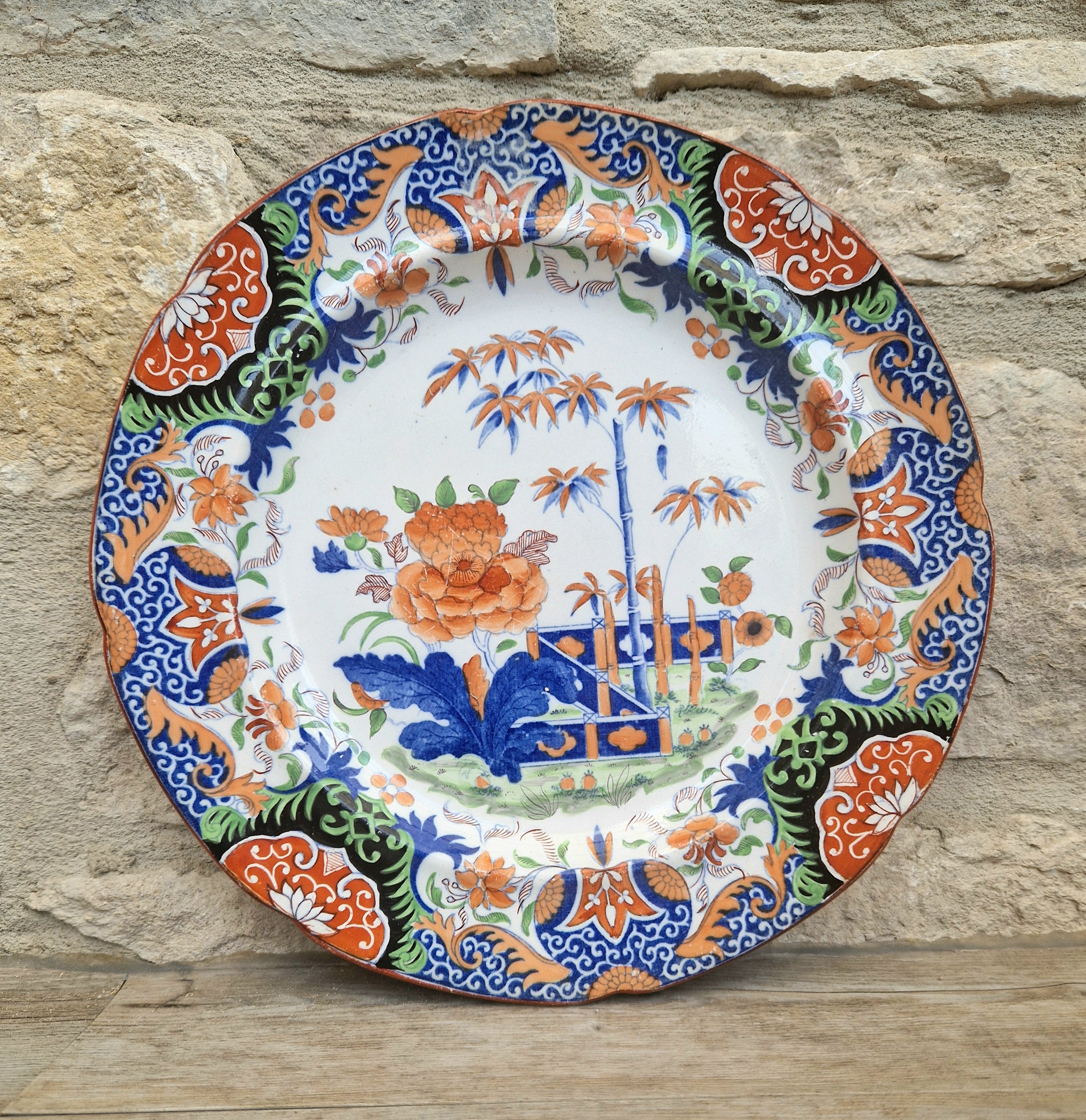 Rare Antique Mason’s Ironstone Imari Pattern Plate, Circa 1820 Georgian Staffordshire Pottery, Excellent Display Condition