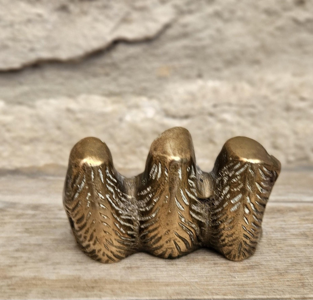 Vintage Brass Three wise Monkeys Figure Hear, See and Speak no Evil