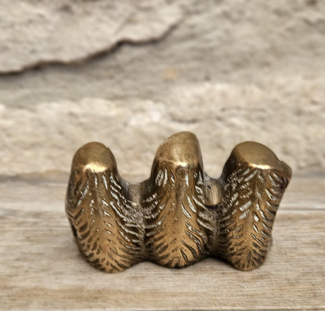 Vintage Brass Three wise Monkeys Figure Hear, See and Speak no Evil
