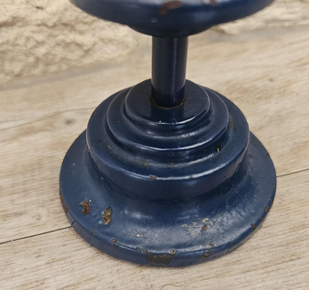 Vintage Robert Welch Victor Cast Iron Owl String Dispenser Blue Kitchen Decor