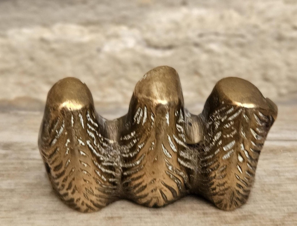 Vintage Brass Three wise Monkeys Figure Hear, See and Speak no Evil