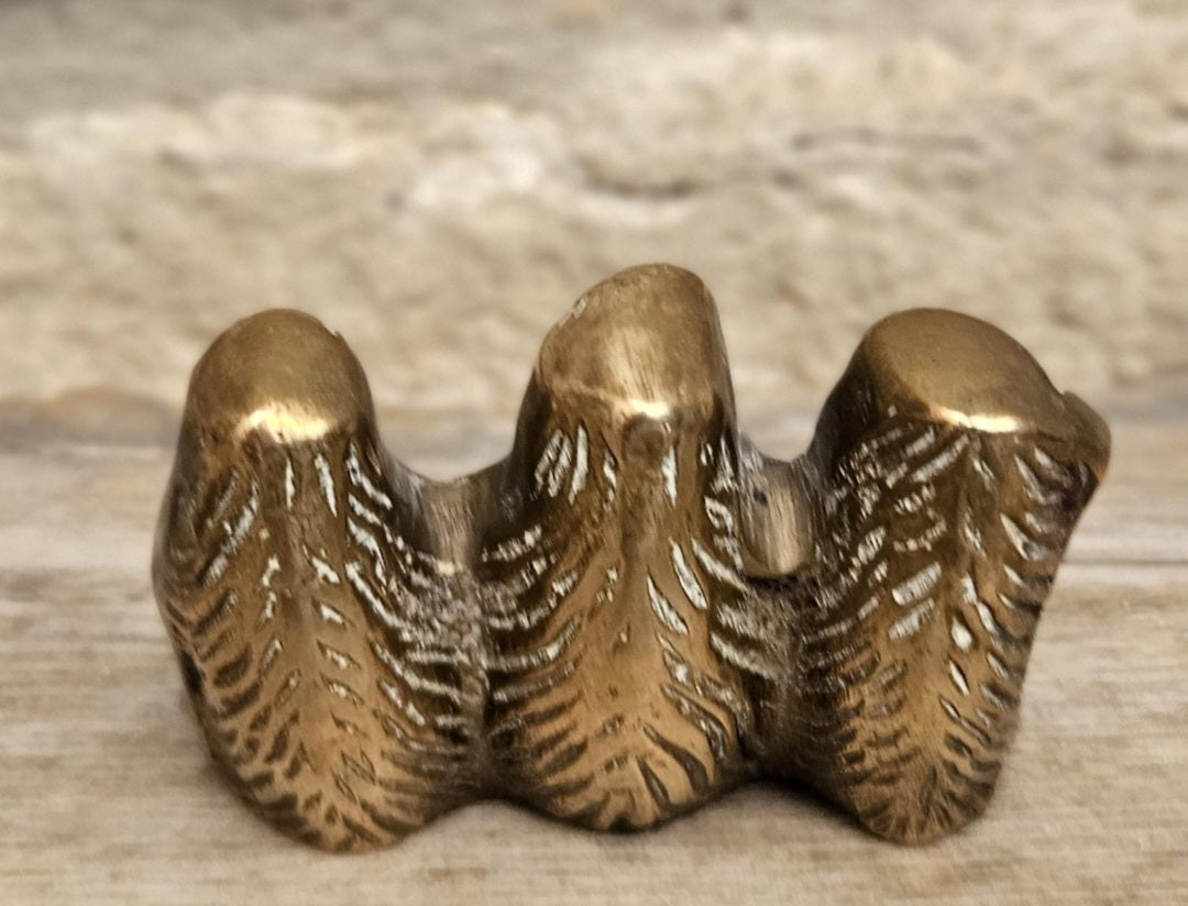 Vintage Brass Three wise Monkeys Figure Hear, See and Speak no Evil