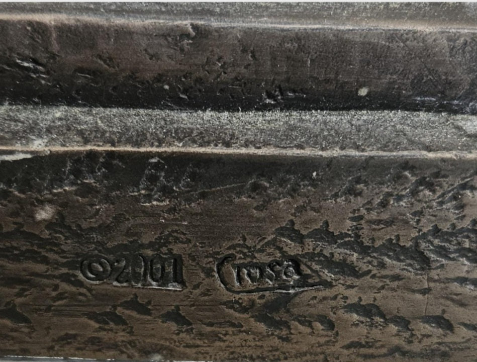 Vintage 2001 Large Resin Female Bust by Crosa Cold Cast Bronze Effect Very Heavy 32cm Tall