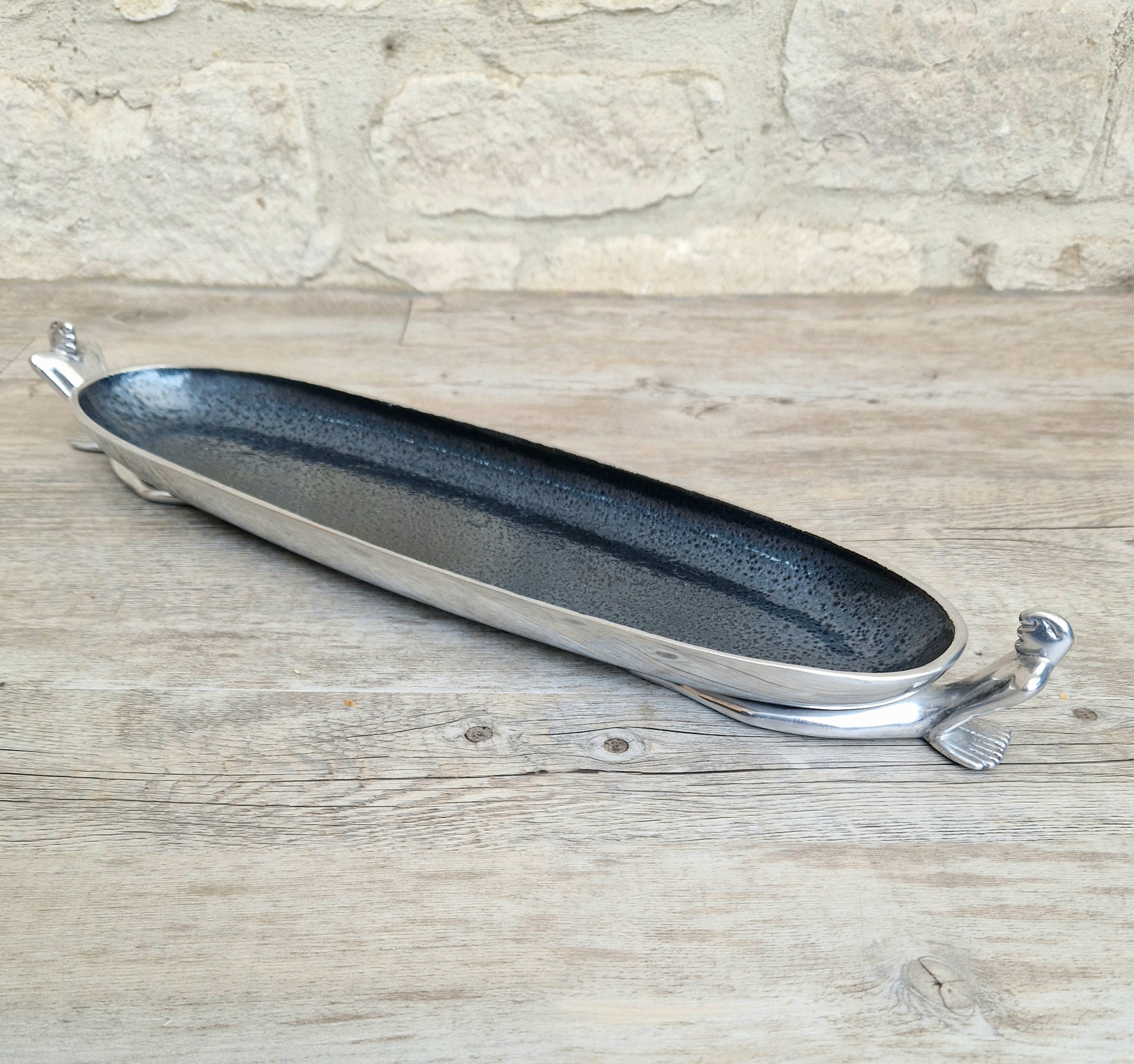 Carrol Boyes Medium Canoe Bowl 'At Ease' Vintage Serving Dish 45.5cm