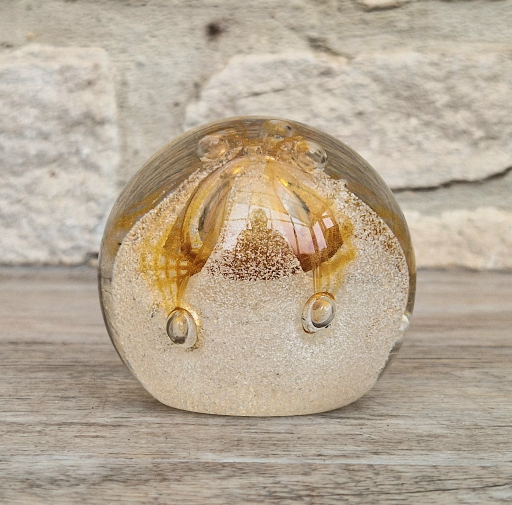 Vintage Caithness Congratulations Glass Paperweight Margot Thomson P65135 8cm