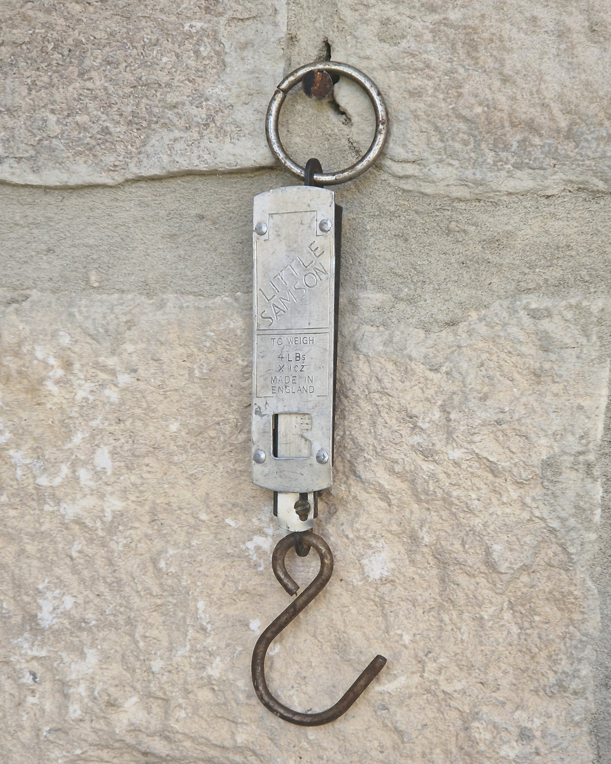 Vintage Salter Little Samson Pocket Scale Hanging Spring Balance Fishing Scales Made England