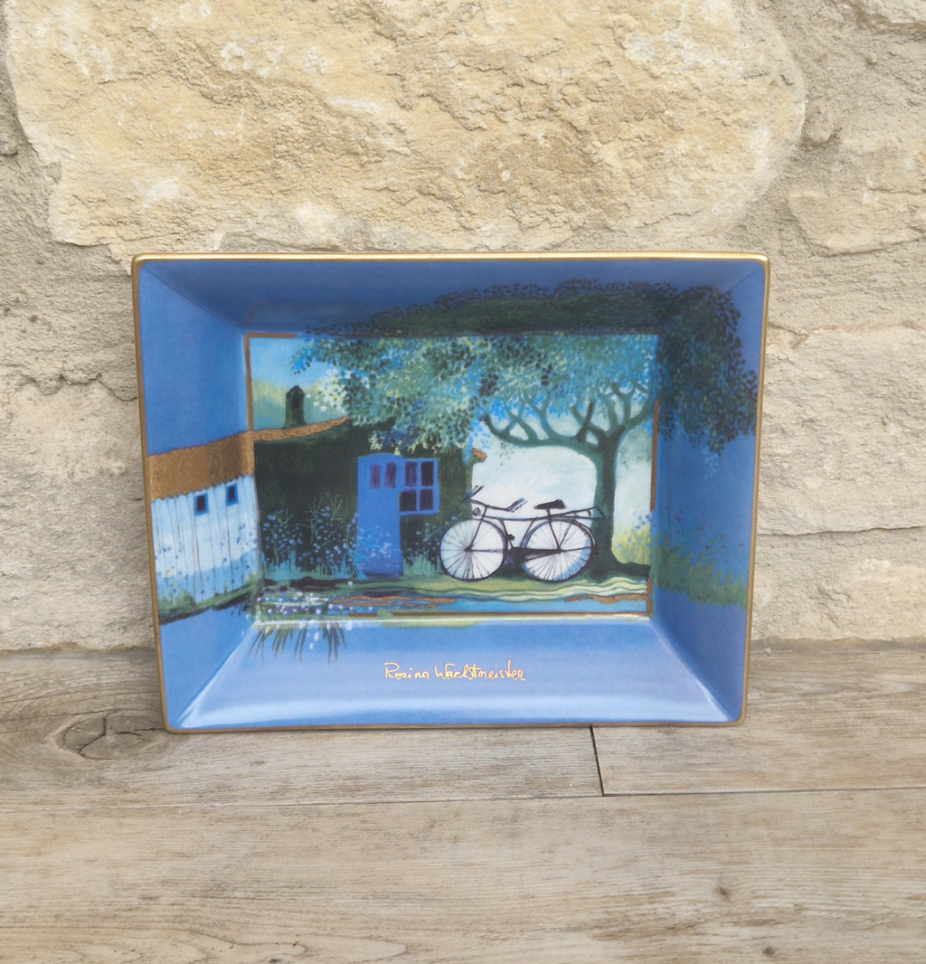 Vintage Goebel Rosina Wachtmeister Ceramic Art Tray 'Unter Der Linde'