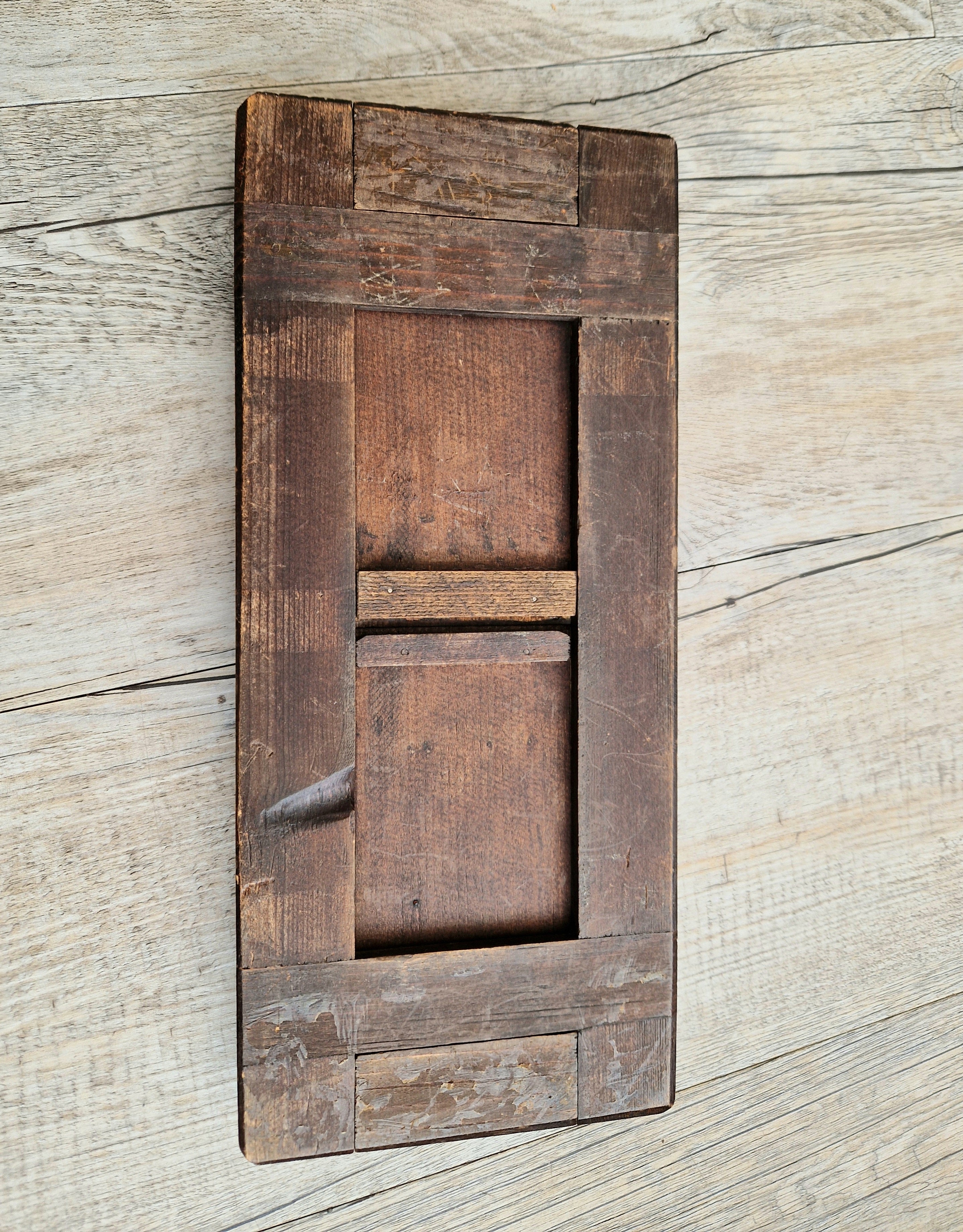 Antique Black Forest Carved Bookslide Continental Fruitwood Extending Book Shelf Rest c.1910