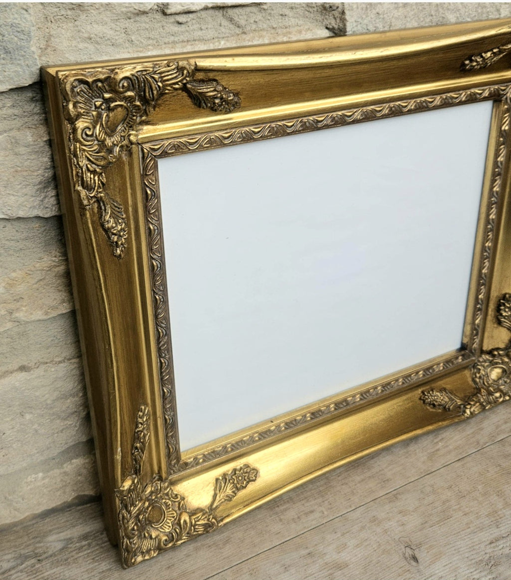 Vintage Gold Baroque Ornate Wall Picture Frame Wood For Picture 10" X 8"