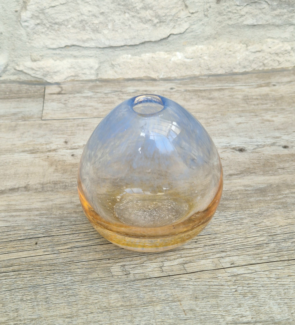 Caithness Studio Glass Vase by Denis Mann Sky & Sand Series Vintage Decor