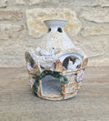 Vintage Pottery Large Bird House Essential oil Diffuser Handmade Pottery Ark Pottery Made England Heavy 1kg 135grams Dove Cote Bird House