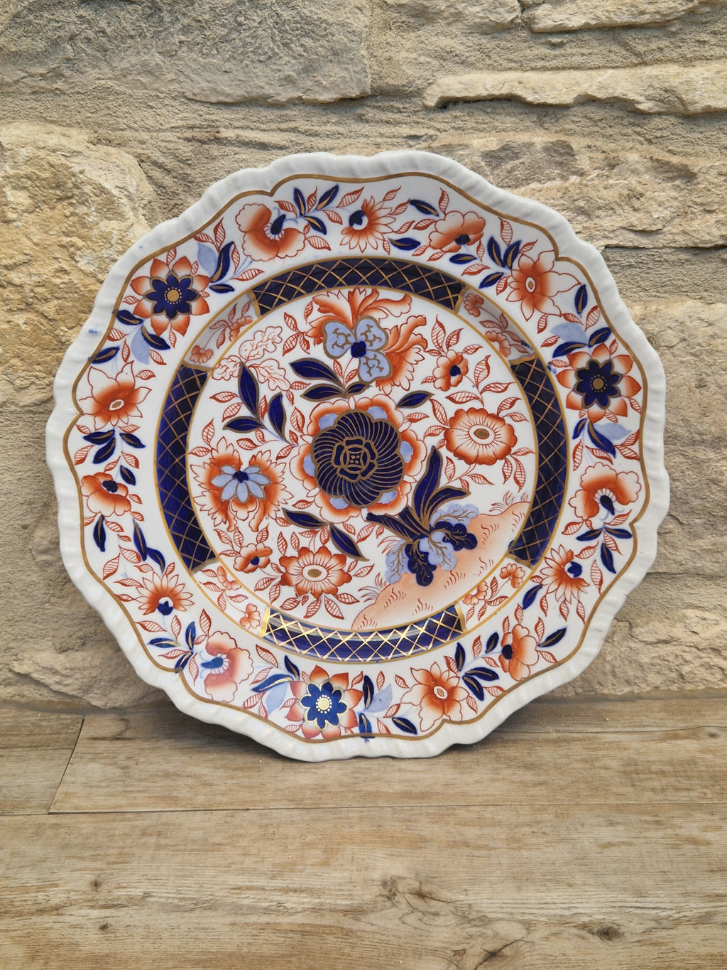 Antique 1820 Hicks Meigh Ironstone Imari Plate 26cm Stone China Pattern 13