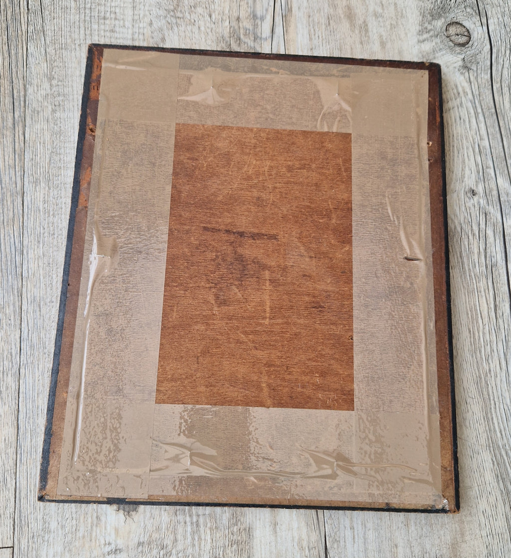 Antique Edwardian Chinoserie Black & Gilt Japanned Rectangular Wall Mirror