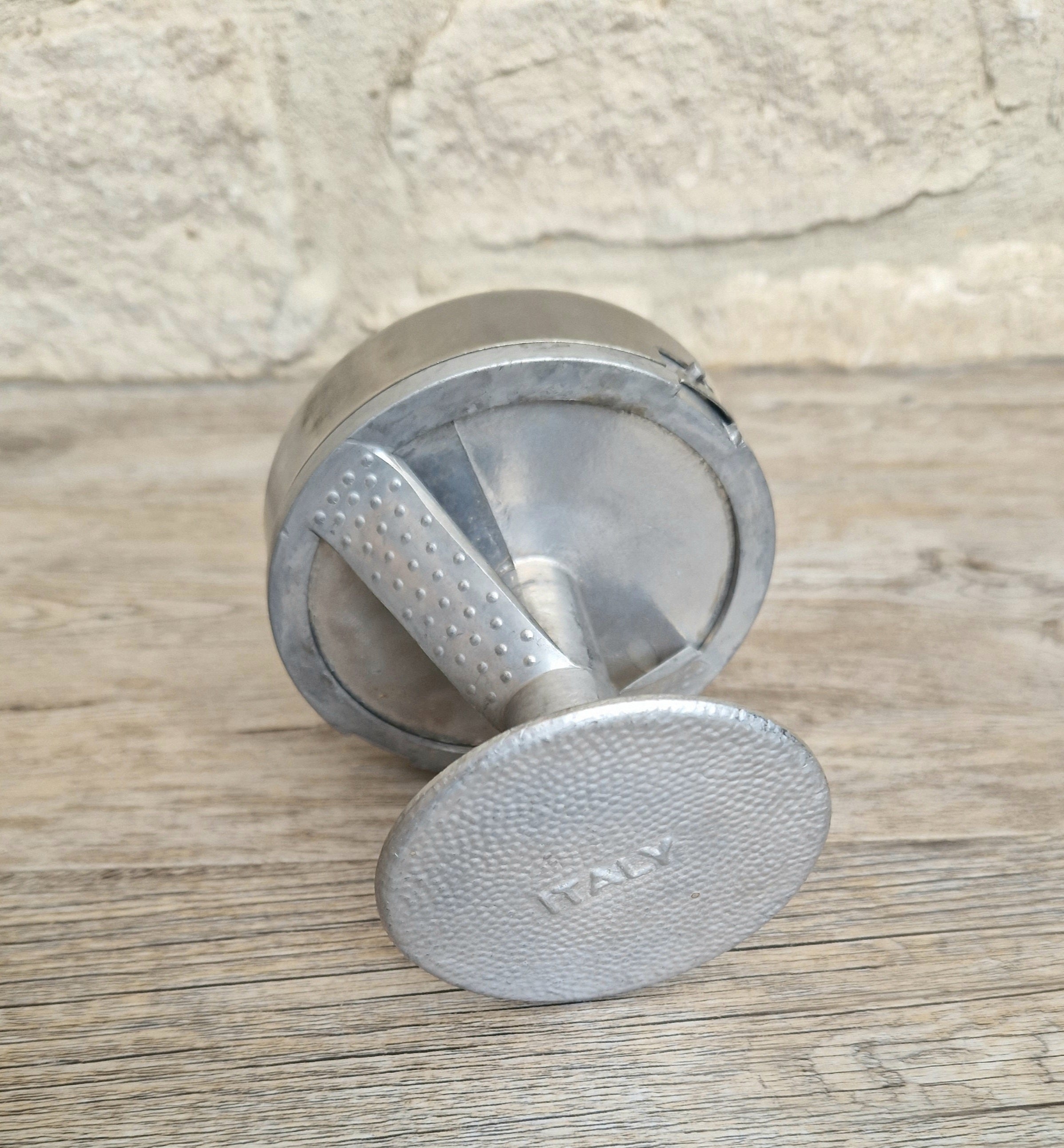 Aluminium Burger Pate Press Italian Kitchenalia Collectable