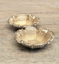 2 x 1897 Sterling Silver Ornate Open Salts by Thomas Hazlewood Birmingham England Antique