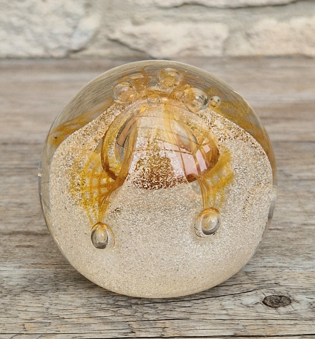 Vintage Caithness Congratulations Glass Paperweight Margot Thomson P65135 8cm