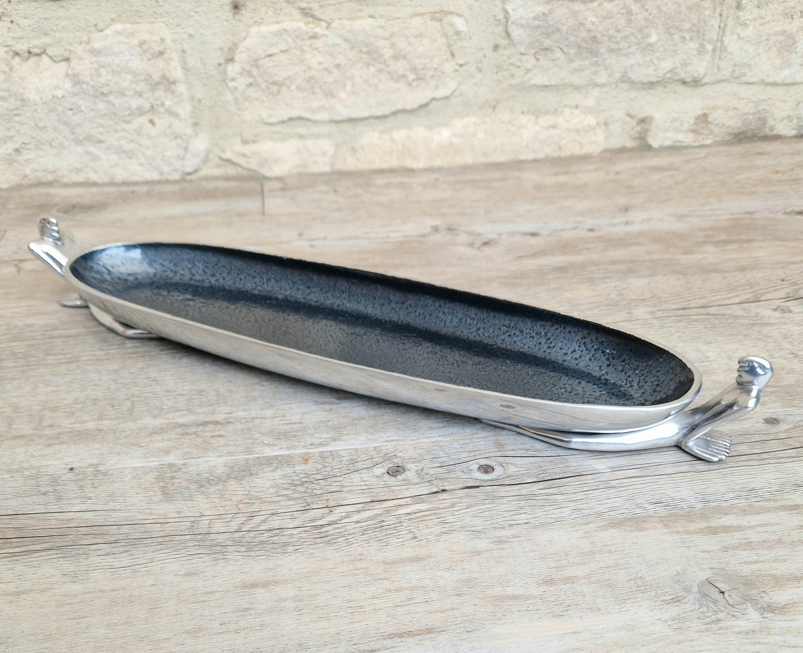 Carrol Boyes Medium Canoe Bowl 'At Ease' Vintage Serving Dish 45.5cm