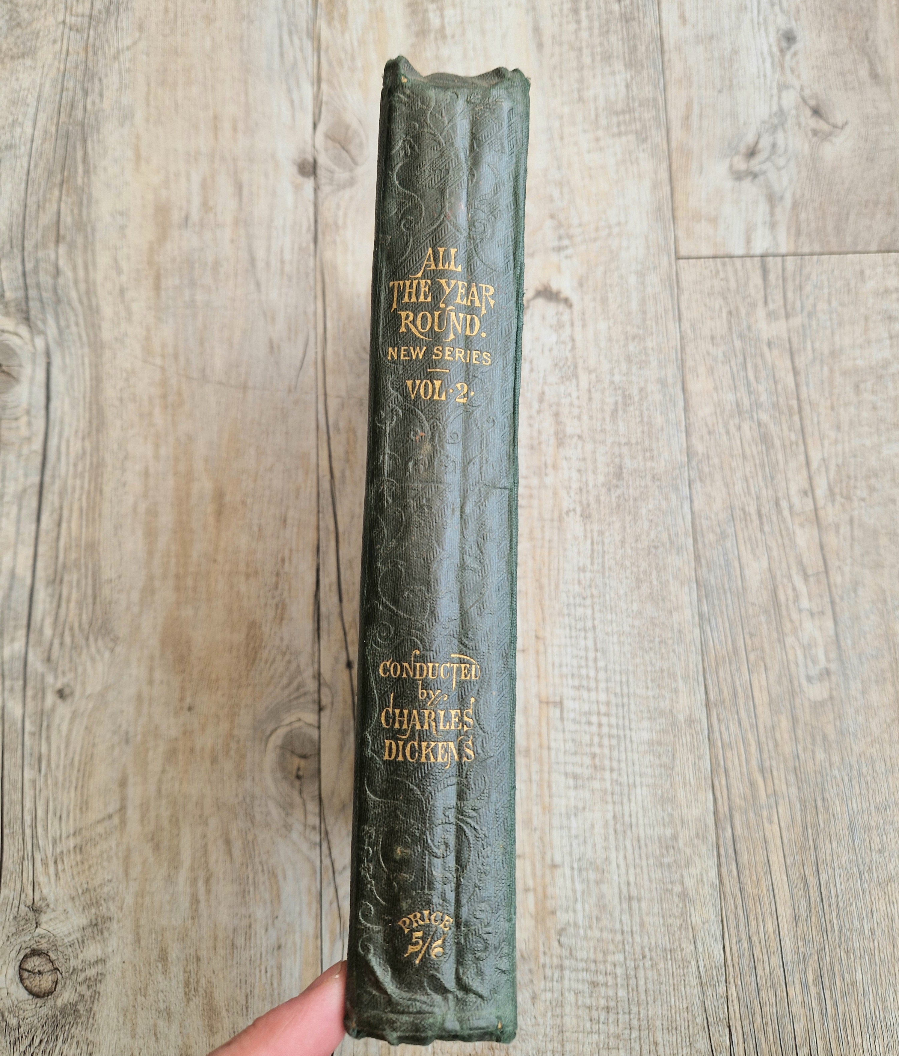 Conducted by Charles Dickens  "All the Year Round," New Series Volumes 1 & 2 1st Editions 1869