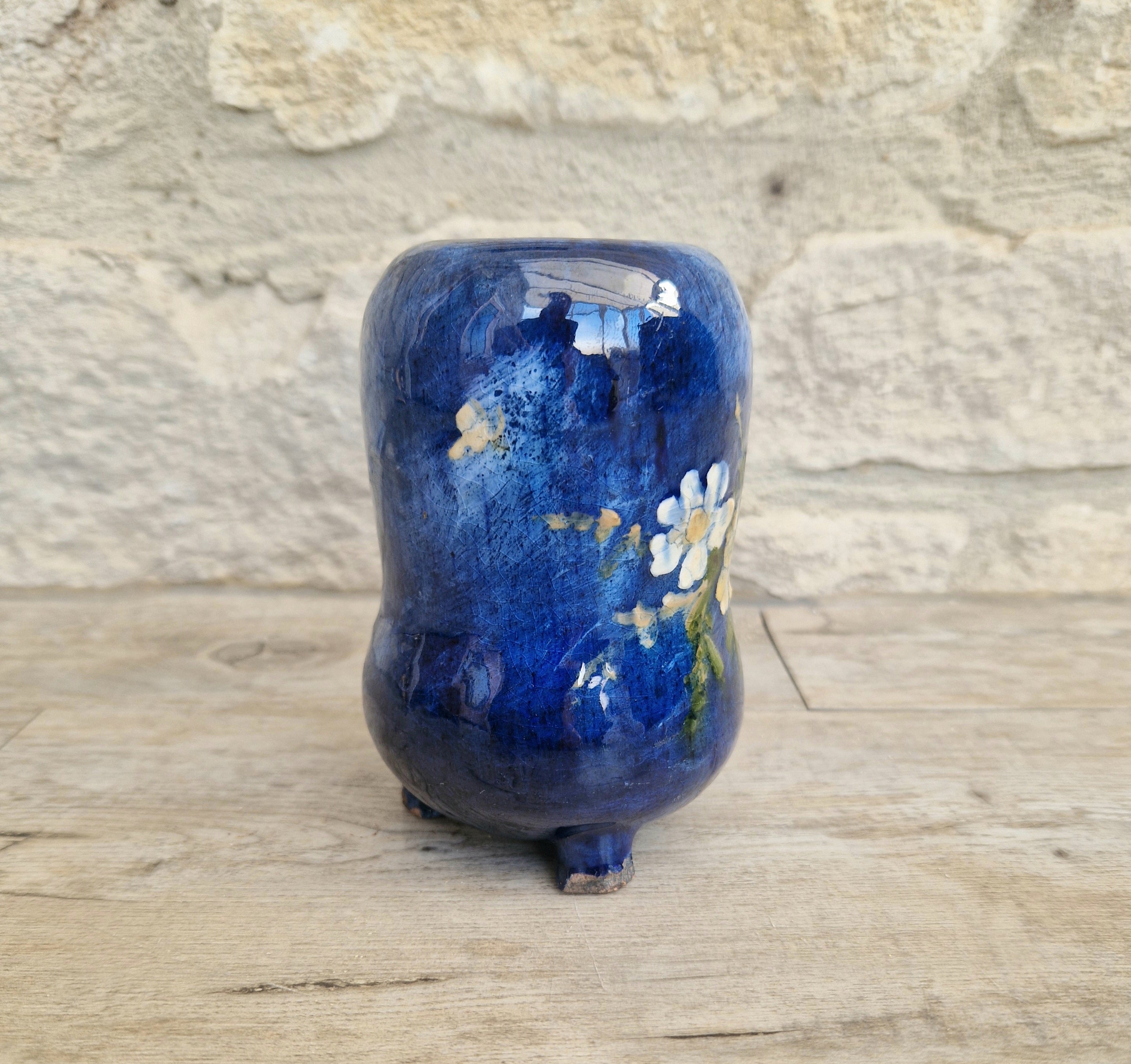 Haviland & Co. Limoges Babotine Floral Vase: Edouard Girard, 1875