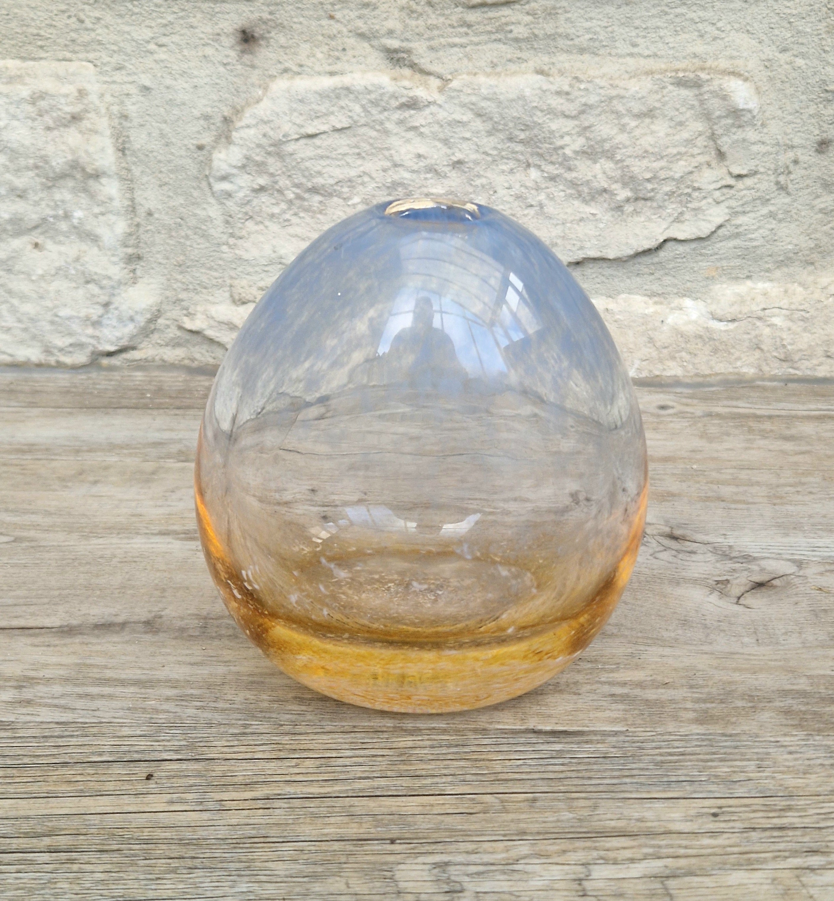 Caithness Studio Glass Vase by Denis Mann Sky & Sand Series Vintage Decor