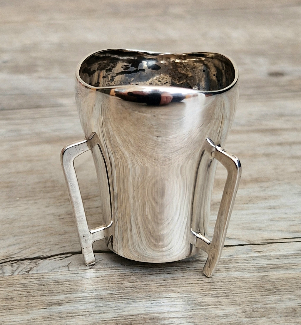 Celtic Revival Sterling Silver Mether Cup Tot Measure Birmingham 1921 James Woods & Sons Rare