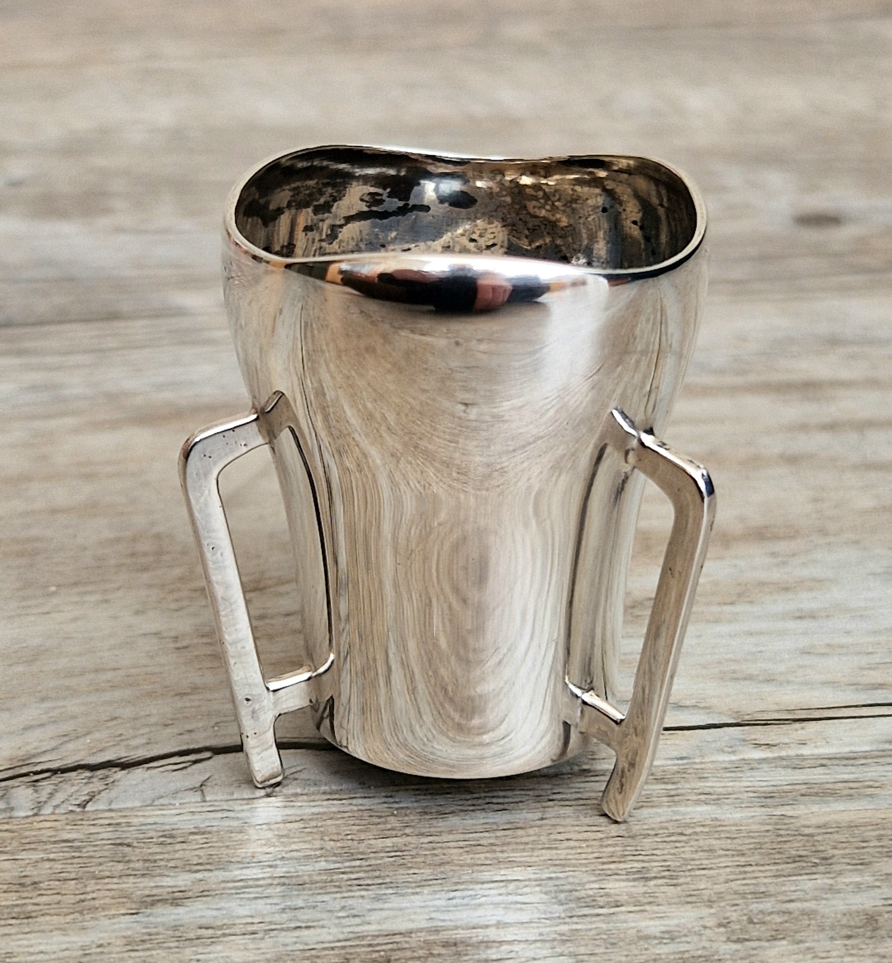 Celtic Revival Sterling Silver Mether Cup Tot Measure Birmingham 1921 James Woods & Sons Rare