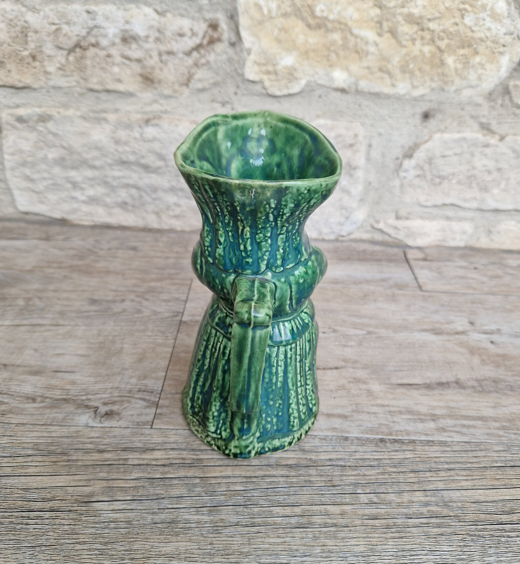 Antique Majolica Toby Jug: 19th Century English Lady Toper