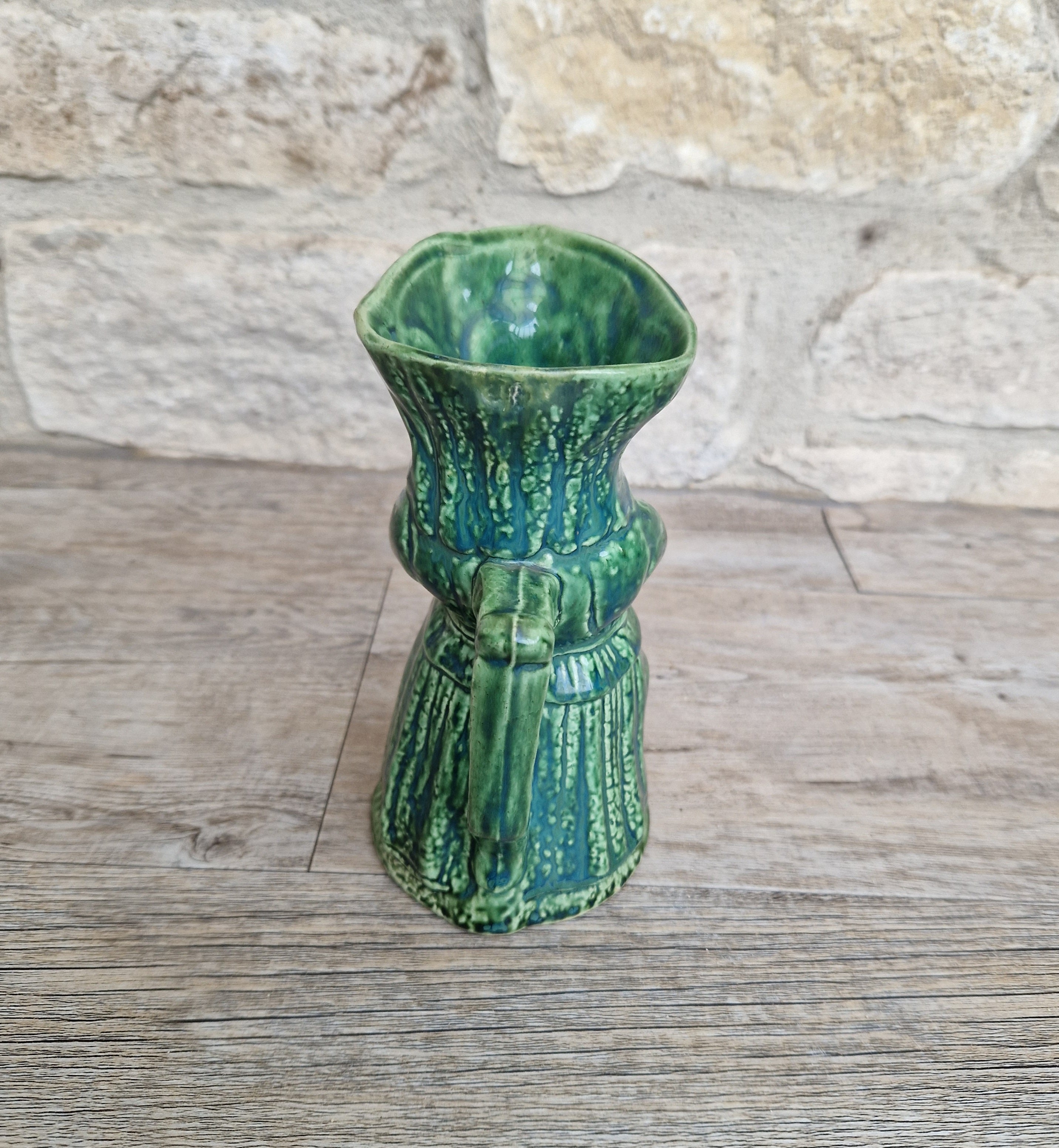 Antique Majolica Toby Jug: 19th Century English Lady Toper