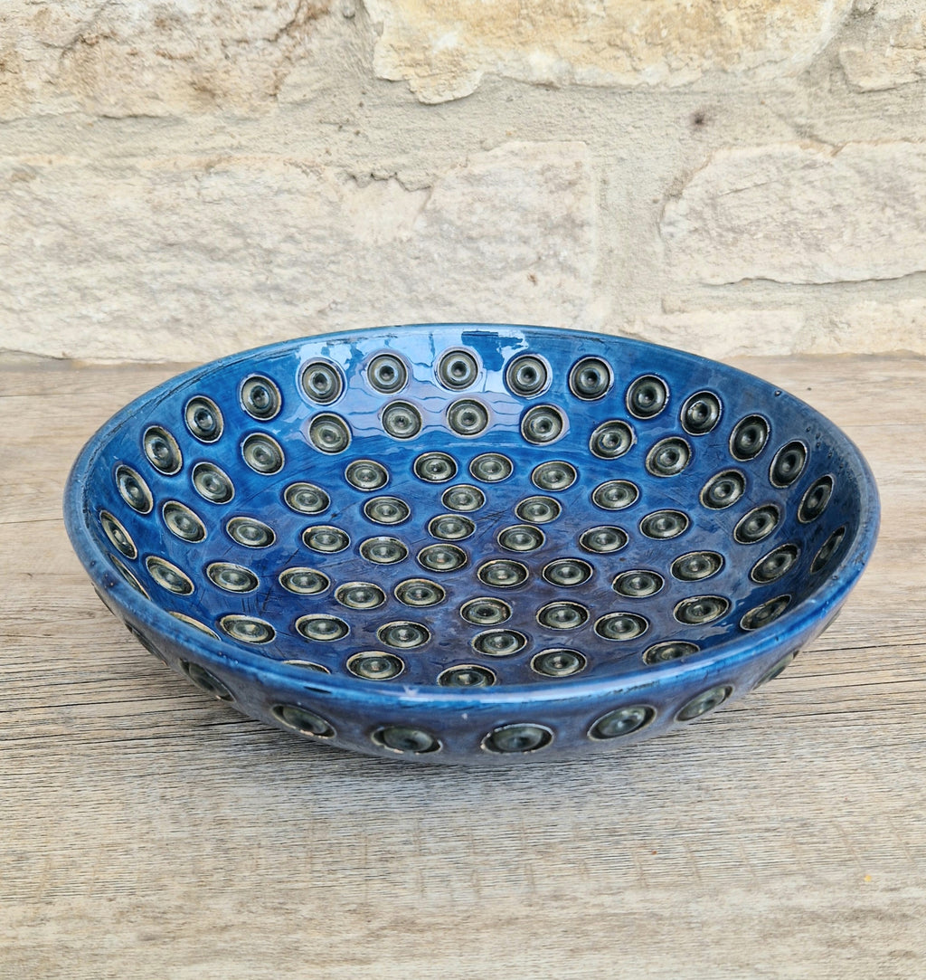 Bitossi for Rosenthal Netter: Mid-Century Blue Ceramic Bowl by Aldo Londi