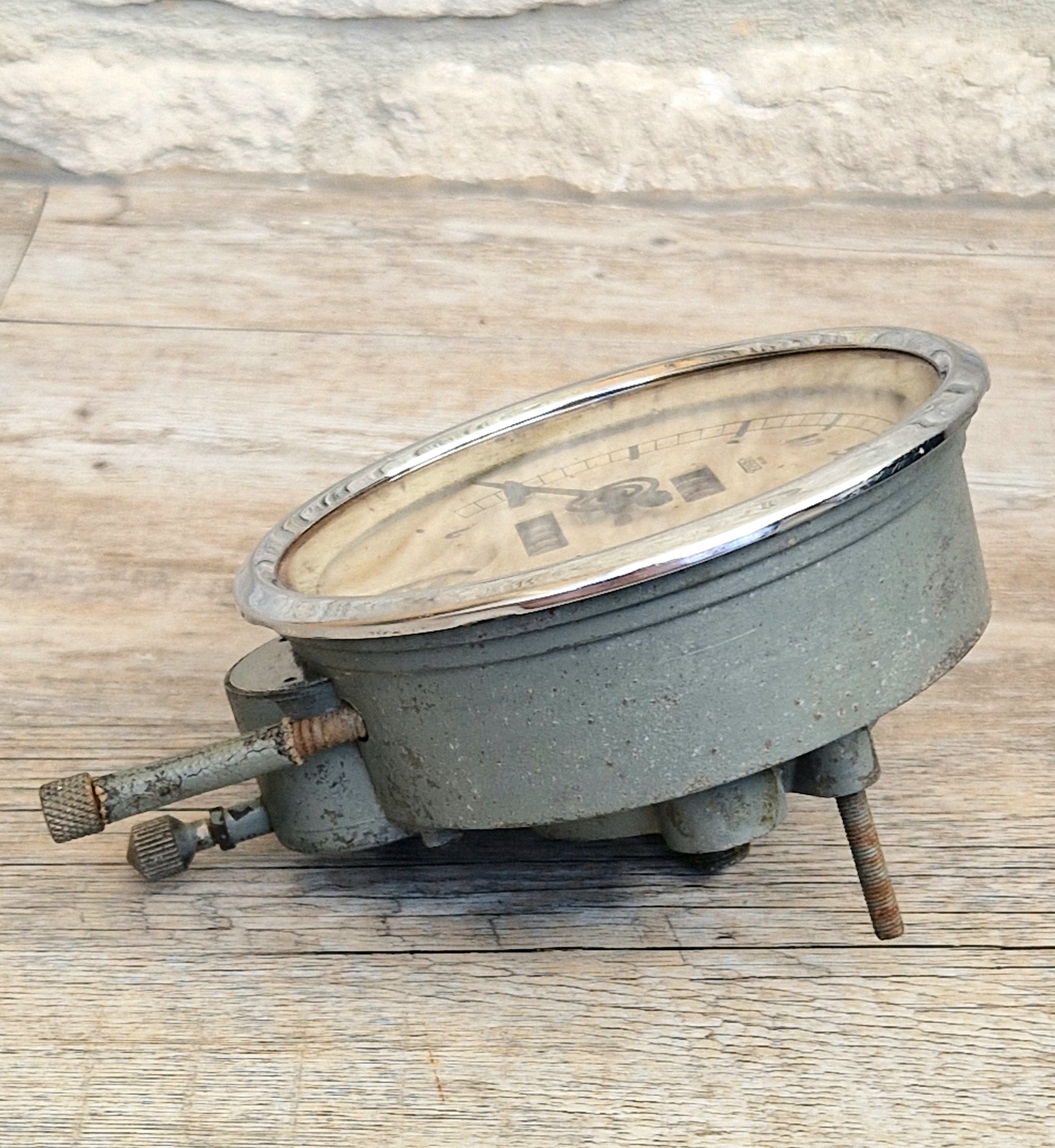 British Jaeger SC54 Sports Model Car Speedometer Clock Dashmount Vintage Pre-war Speedometer