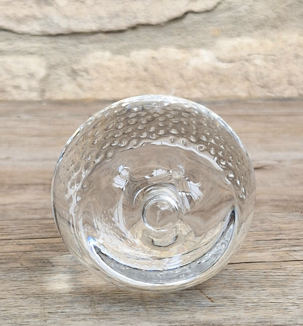 Holmegaard Art Glass Hedgehog Figurine Ornament Rare Mid Century Vintage Denmark
