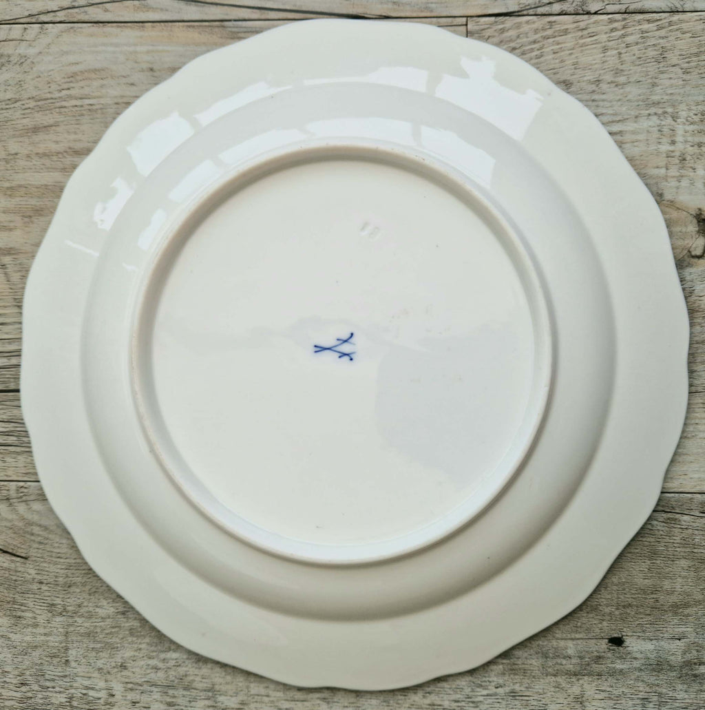 Antique MEISSEN KAKIEMON "Gelber Löwe" Yellow Tiger Pattern 1st Quality Plate 25cm