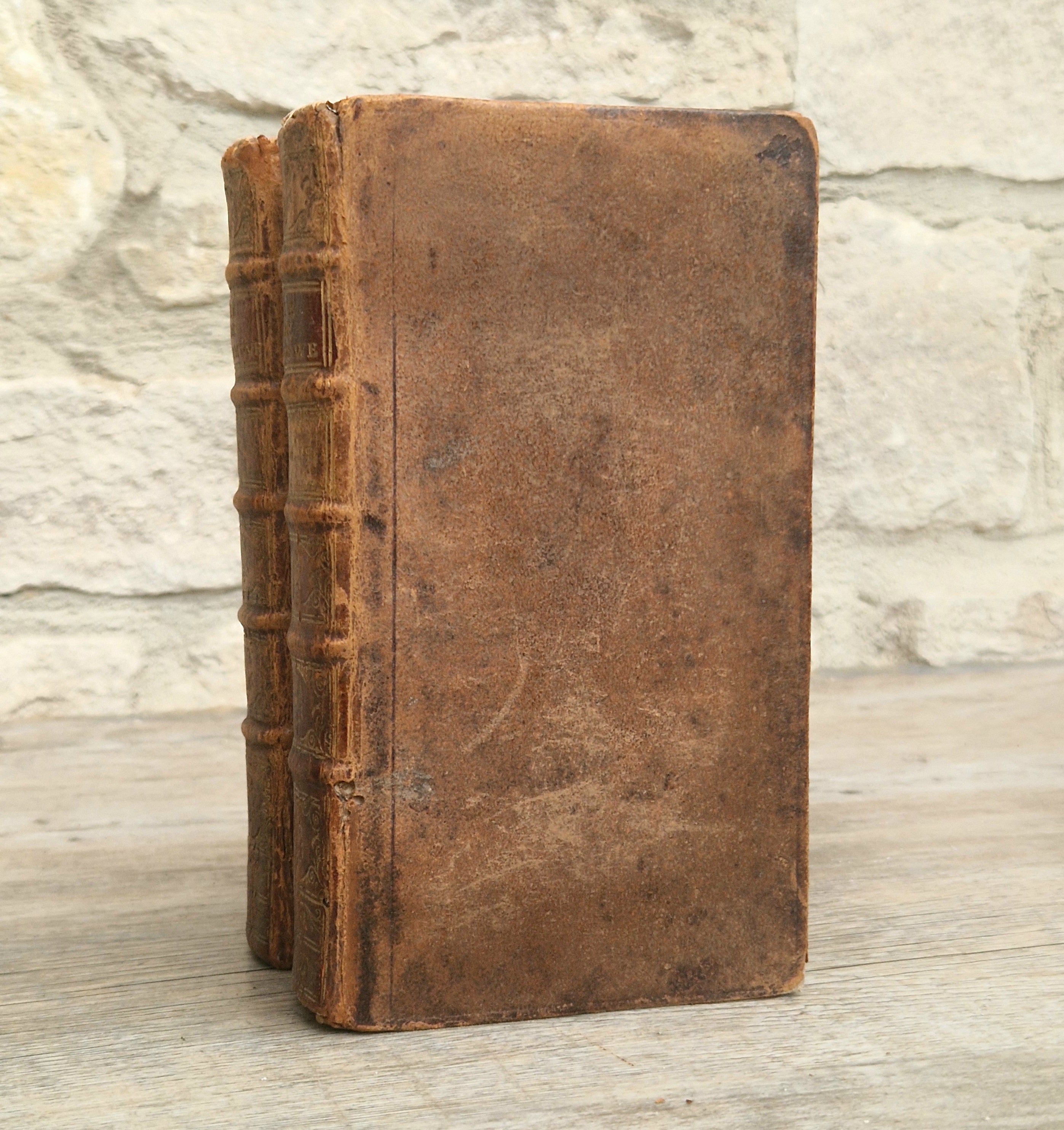 La Vie D'Oliver Cromwell 1746 Gregoire Leti Very Rare 2 Volume Antiquarian Book French